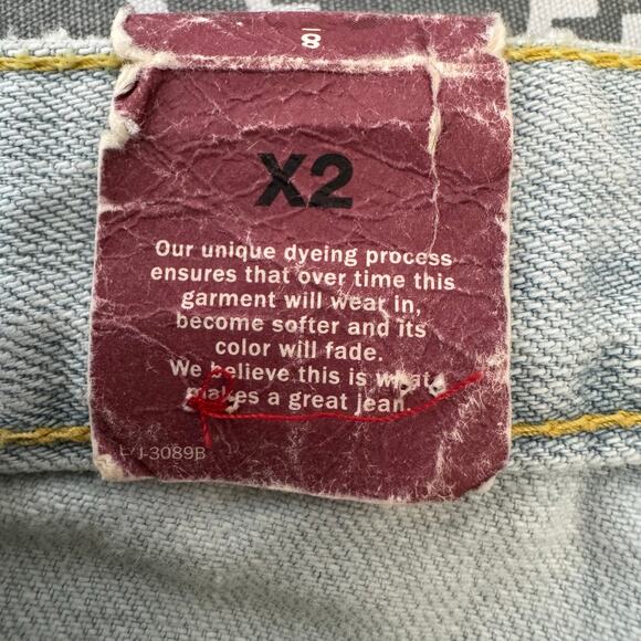 NWT Express Jeans Flare Leg Women’s Sz 8 Vintage Bleach Wash Cotton Western Boho - Picture 11 of 15